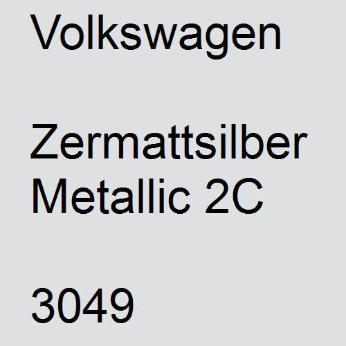 Volkswagen, Zermattsilber Metallic 2C, 3049.